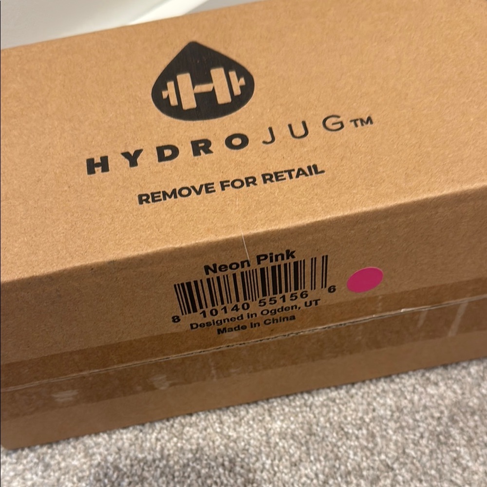 HydroJug Neon Pink Water Bottle